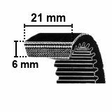 Paski wariatorowe SVX 21x6