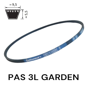 Pas pasek klinowy 3L 310 GARDEN CONTINENTAL 9,5x787 mm 3LXP310 Pas pasek klinowy 3L 310 GARDEN CONTINENTAL 9,5x787 mm 3LXP310