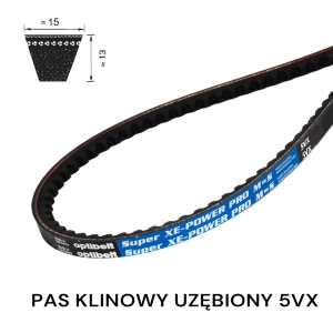 Pas pasek klinowy uzębiony 5VX 710 PRO OPTIBELT 16,3x1803 Pas pasek klinowy uzębiony 5VX 710 PRO OPTIBELT 16,3x1803