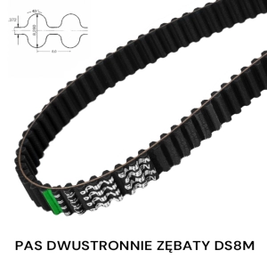 Pas pasek dwustronnie zębaty STD DS8M 2000 szer. 16 OPTIBELT 250 zębów Pas pasek dwustronnie zębaty STD DS8M 2000 szer. 16 OPTIBELT 250 zębów