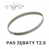 Pas pasek zębaty T2.5 420 szer. 4  mm MEGADYNE 168 zębów