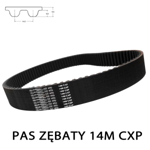 Pas pasek zębaty HTD 14M 2800 CXP szer. 55 mm CONTINENTAL 200 zębów WZMOCNIONY Pas pasek zębaty HTD 14M 2800 CXP szer. 55 mm CONTINENTAL 200 zębów WZMOCNIONY