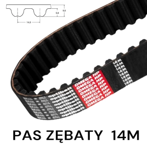 Pas pasek zębaty HTD 14M 1400 HP szer. 20 mm OPTIBELT 100 zębów WZMOCNIONY Pas pasek zębaty HTD 14M 1400 HP szer. 20 mm OPTIBELT 100 zębów WZMOCNIONY
