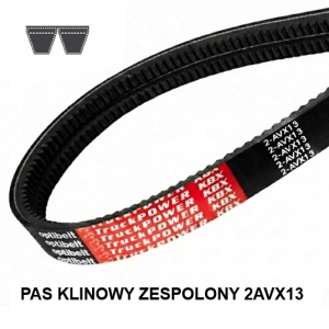 Pas pasek klinowy uzębiony zespolony WZMOCNIONY 2AVX13 1575 TM OPTIBELT