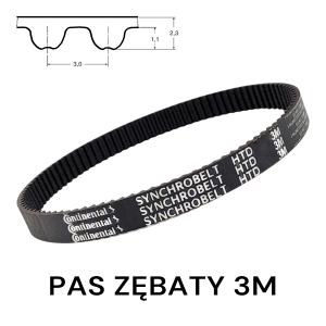 Pas pasek zębaty HTD 3M 252 szer. 7 mm CONTINENTAL 84 zęby Pas pasek zębaty HTD 3M 252 szer. 7 mm CONTINENTAL 84 zęby