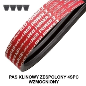Pas pasek klinowy zespolony WZMOCNIONY 4SPC 3000 LpRP OPTIBELT