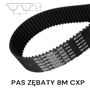 Pas pasek zębaty HTD 8M CXP 424 szer. 10 mm CONTINENTAL 53 zęby WZMOCNIONY Pas pasek zębaty HTD 8M CXP 424 szer. 10 mm CONTINENTAL 53 zęby WZMOCNIONY