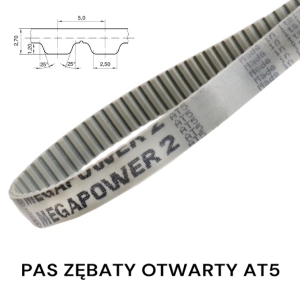 Pas pasek zębaty AT5 525 szer. 25 mm MEGADYNE 105 zębów