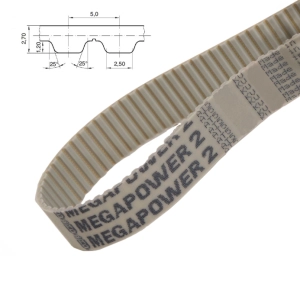 Pas pasek zębaty AT5 1050 KEVLAR szer. 16 mm MEGADYNE 210 zębów Pas pasek zębaty AT5 1050 KEVLAR szer. 16 mm MEGADYNE 210 zębów