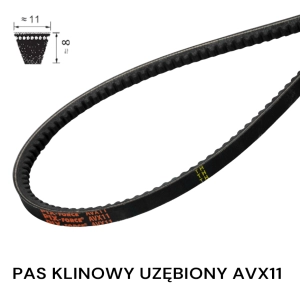 Pas pasek klinowy uzębiony AVX11 1030 La PIX 11x1030 Pas pasek klinowy uzębiony AVX11 1030 La PIX 11x1030