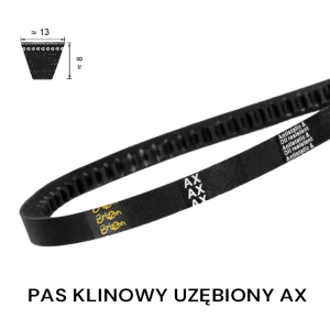 Pas pasek klinowy uzębiony AX  741 Lp  BRIZZON 13x741 (AX 28)