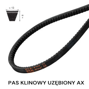 Pas pasek klinowy uzębiony AX 881 Lp PIX 13x881 (AX 33,5) Pas pasek klinowy uzębiony AX 881 Lp PIX 13x881 (AX 33,5)