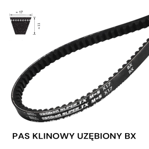 Pas pasek klinowy uzębiony BX 876 Lp OPTIBELT 17x876 (BX33)