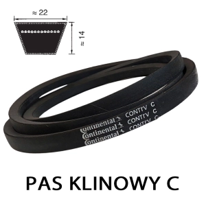 Pas pasek klinowy C/22 3302 Li=3361Lp V CONTINENTAL 22x3361 Pas pasek klinowy C/22 3302 Li=3361Lp V CONTINENTAL 22x3361