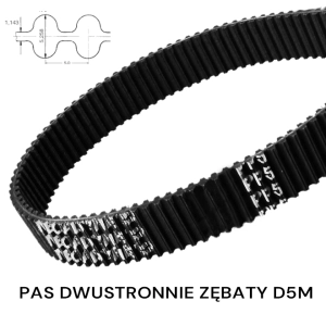 Pas pasek dwustronnie zębaty HTD D5M 1420 szer. 7 MEGADYNE 284 zębów