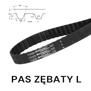 Pas pasek zębaty ZR 109L 100 dł. 276,86 szer.25,4 mm CONTINENTAL 29 zębów Pas pasek zębaty ZR 109L 100 dł. 276,86 szer.25,4 mm CONTINENTAL 29 zębów