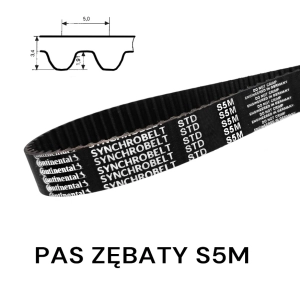 Pas pasek zębaty STD S5M 810 szer. 15 mm CONTINENTAL 162 zęby