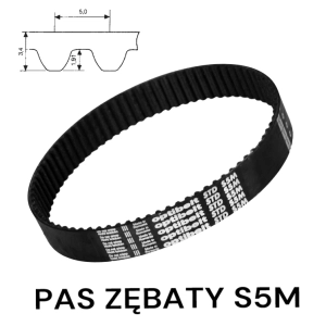 Pas pasek zębaty STD S5M 390 szer. 15 mm OPTIBELT 78 zębów Pas pasek zębaty STD S5M 390 szer. 15 mm OPTIBELT 78 zębów