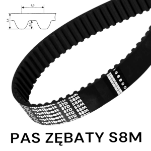 Pas pasek zębaty STD S8M 944 szer. 10 mm OPTIBELT 118 zębów Pas pasek zębaty STD S8M 944 szer. 10 mm OPTIBELT 118 zębów