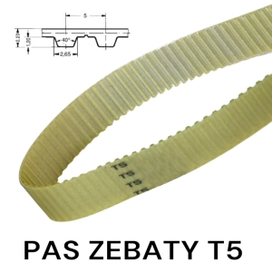 Pas pasek zębaty T5 190 szer. 9 mm BRIZZON 38 zębów