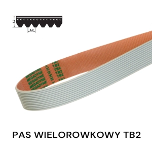 Pas pasek napędowy TB2 390 8 żeber MEGADYNE krajalnica