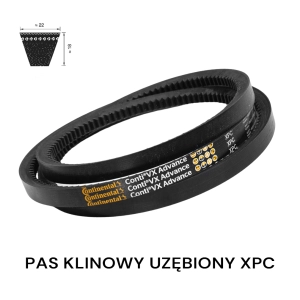 Pas pasek klinowy uzębiony XPC 2650 Lp ADVANCE CONTINENTAL 22x2650