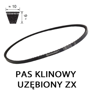 Pas pasek klinowy uzębiony ZX 1674 Lp CONTINENTAL 10x1674 (ZX65)