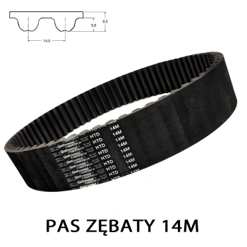 Pas pasek zębaty HTD 14M 4578 szer. 40 mm CONTINENTAL 327 zębów