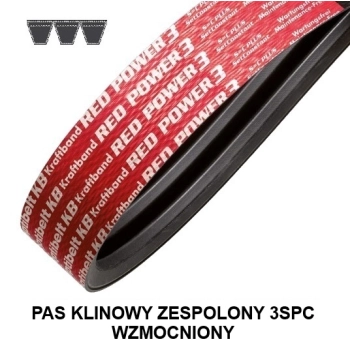 Pas pasek klinowy zespolony WZMOCNIONY 3SPC 3350 LpRP OPTIBELT
