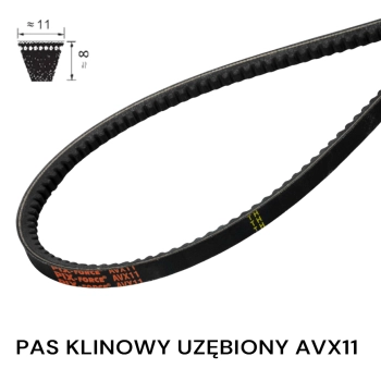 Pas pasek klinowy uzębiony AVX11 1030 La PIX 11x1030