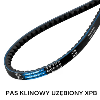 Pas pasek klinowy uzębiony XPB 1000 Lp Quad-Power 4 GATES 16,3x1000