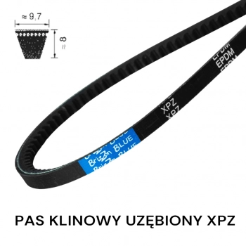 Pas pasek klinowy uzębiony XPZ 1112 Lp BLUE BRIZZON 9,7x1112 WZMOCNIONY